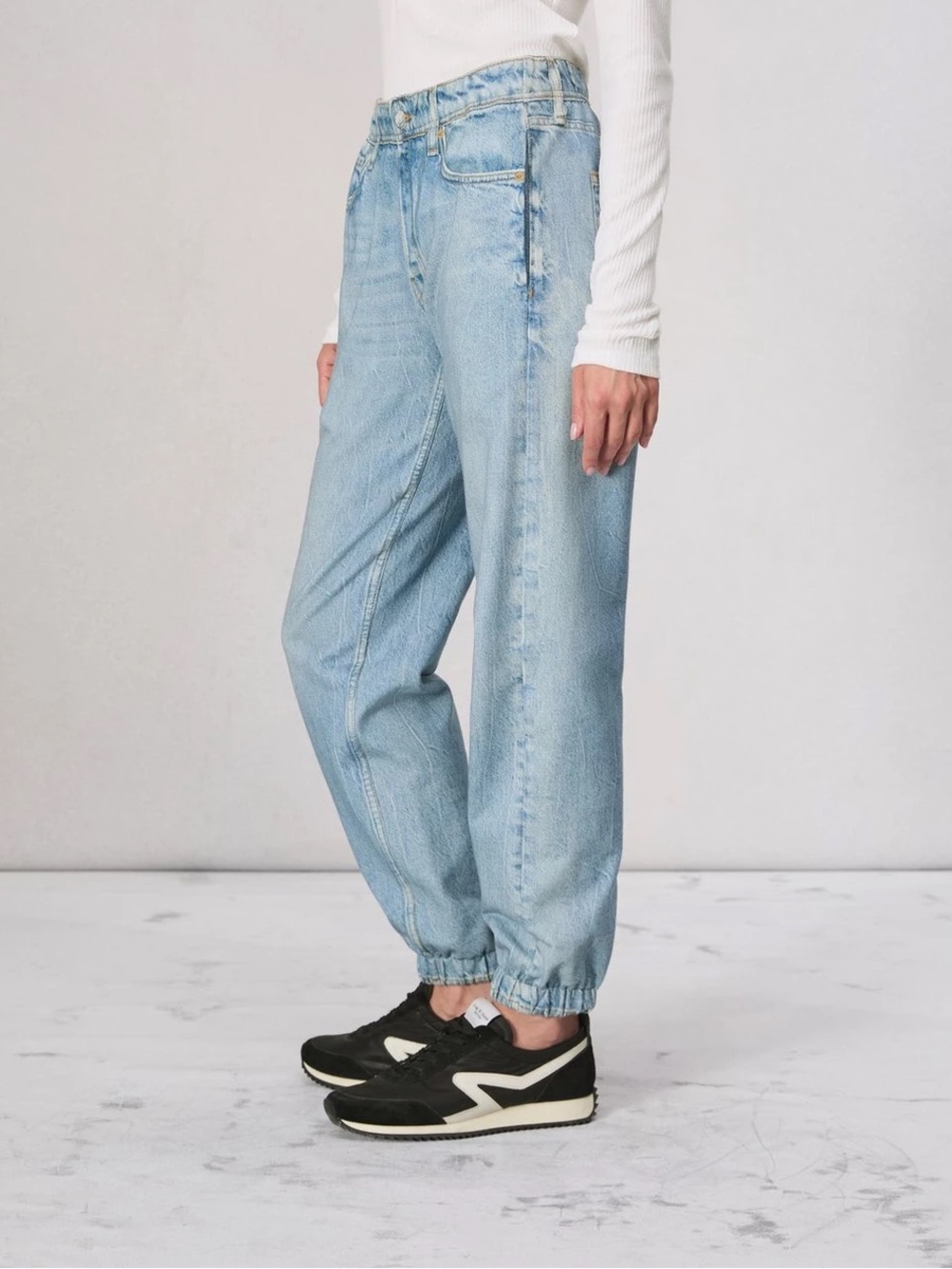 rag & bone Light Blue Denim Jogger Pants